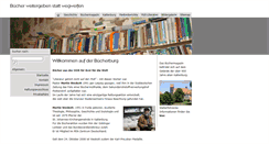 Desktop Screenshot of buecherburg.de